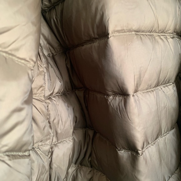 BURBERRY BRIT Metallic Olive Down Coat size medium - Picture 12 of 16